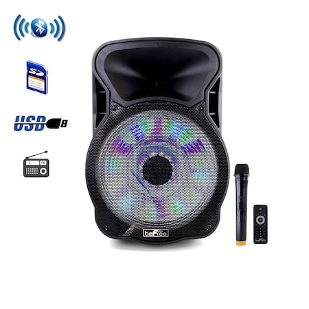 Befree Sound 15 Inch Bluetooth Rechargeable Party Speaker With Illuminating Lights BFS-5800-2021