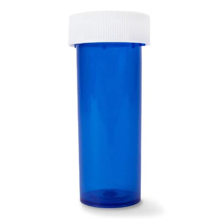 Oasis Blue Prescription Vial, 6 Dram 10006-B