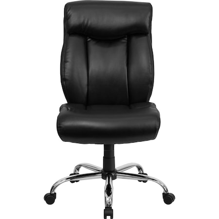 Flash Furniture Executive Chair, Black Seat, Leather Back GO-1235-BK-LEA-GG