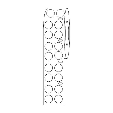 Zoro Select Cryogenic Label, White, Polypropylene GRAING-DTC19