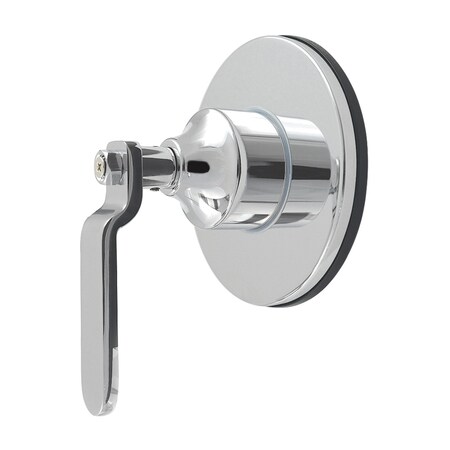 Kingston Brass Single-Handle Six-Way Diverter Valve with Round Trim Kit, Polished Chrome KS4031KL