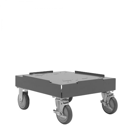 Durham Mfg Mobile Base For Racks, Gray 328-ADJ-MB-95