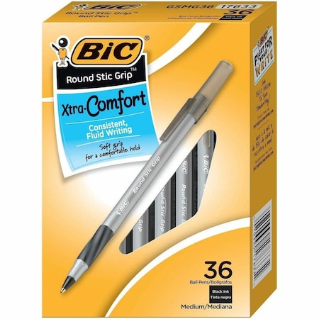 Bic Pen Set, Black/Gray, Plastic, PK36 BICGSMG361BK