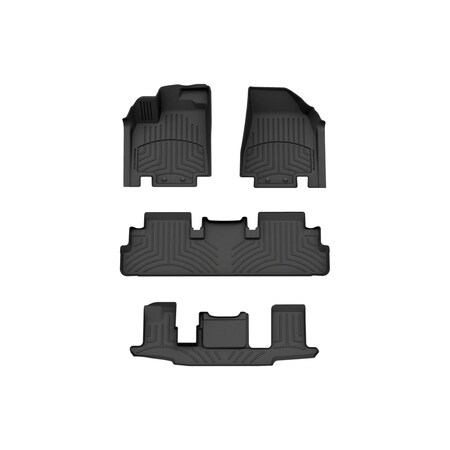 Weathertech Black, Front and Rear and Rear FloorLiner HP 441698-1-2-3IM