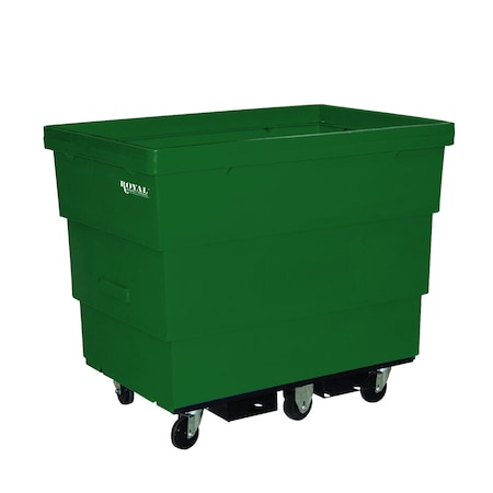 Royal Basket Trucks Cube Truck, Green, Rubber G13-GNX-RFE-4HNN