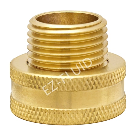 Ez-Fluid 3/4 FHT X 1/2MIP Swivel Garden Hose Adapter EZFD700