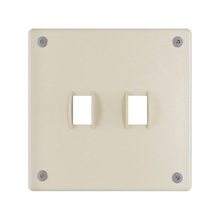 Legrand Wall Plate, 5.54" W, Stainless Steel, Ivory WSP32S2IVYPS