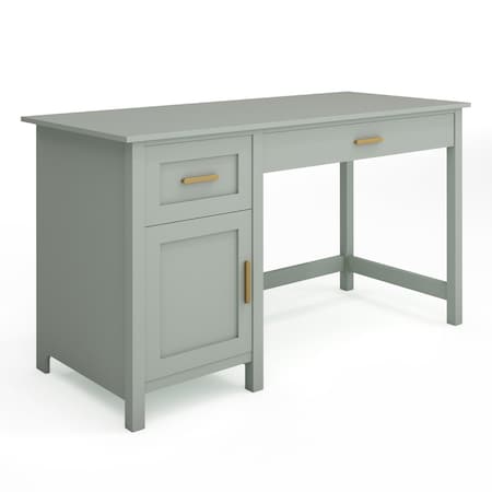 Martha Stewart 22.75 in H, 54 in W X Engineered Wood, Steel, Sage Frame/Polished Brass Hardware ZG-ZP-09-SG-GLD-MS