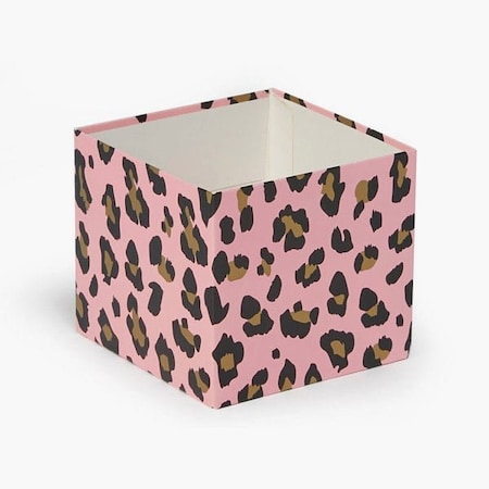 Nashville Wraps Lipstick Leopard Box Base, 4x4x3.5, 25PK GBB04LPL