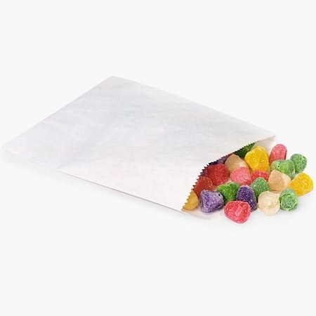 Nashville Wraps White Paper Candy Bags, 1/2 lb - 5.75x7.5, 1000PK 313