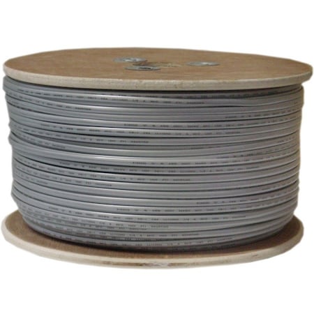 Cable Wholesale Bulk Phone Cord, Silver Satin, 28/6 (28 AWG 6 Conductor), Spool, 1000 foot 8606-1000F