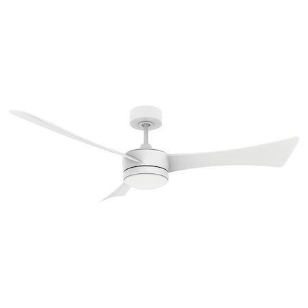 Westgate 52in DC 3-BLADE CEILING FAN AND LIGHT 5CCT 22W REMOTE WH/WH, 30K/35K/40K/50K/65K WFL-DC-124-RC-3B-52-MCT5-WH-WH