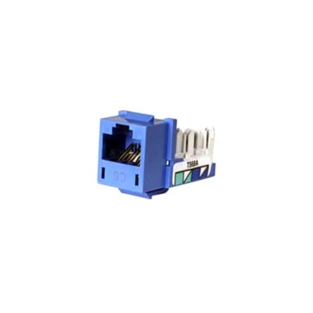 Hubbell Premise Wiring Jack, Blue, Cat6, Rj45 HXJ6B