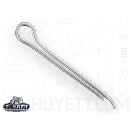 Huyett Hammerlock Cotter Pin, Zinc Plated Carbon Steel, 0.156 in Dia x 1.750 in Effective Length CPHZ-156-1750