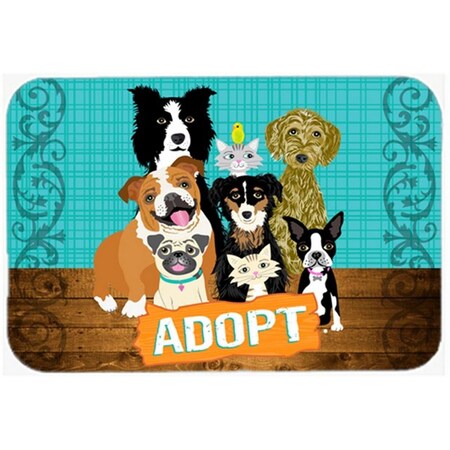 Carolines Treasures Adopt Pets Adoption Glass Cutting Board, Large VHA3007LCB