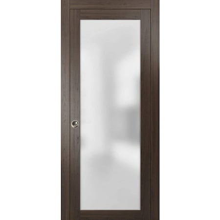 Sartodoors Barn Bypass Interior Door, Black PLANUM2102PD-CA-24