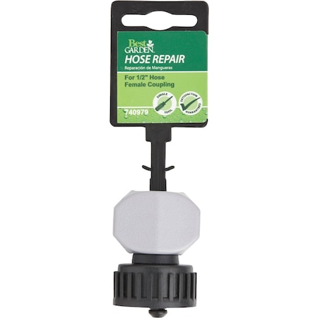Best Garden 1/2'' Female Poly Hose End Mender Hose Coupling 39022