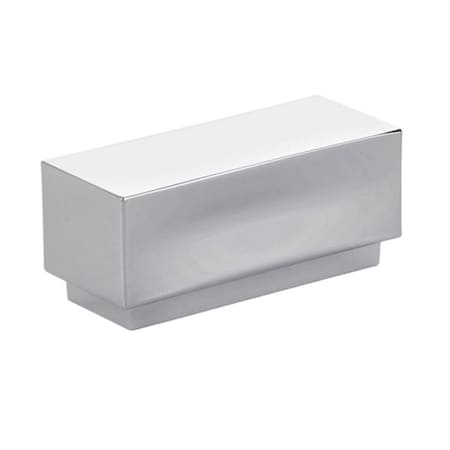 Patioplus 1 in. Center to Center Cinder Cabinet Knob, Bright Chrome - 2.25 in. PA1636394