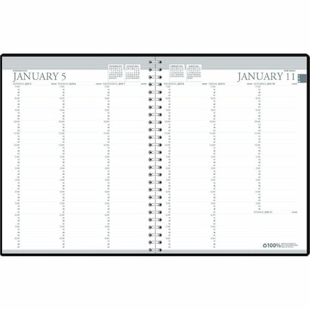House Of Doolittle Weekly Appointment Planner, 8.5'' x 11'', Black, 2025 27202