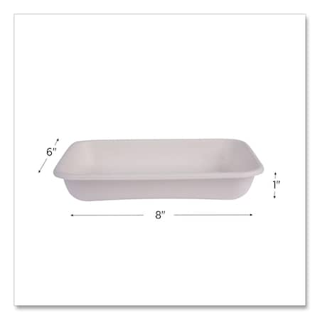 Eco-Products Vanguard Worldview Renewable/Compostable Sugarcane Take-Out Container, 24oz, 8 x 6 x 1, White, 400PK EP-SCRC24NFA