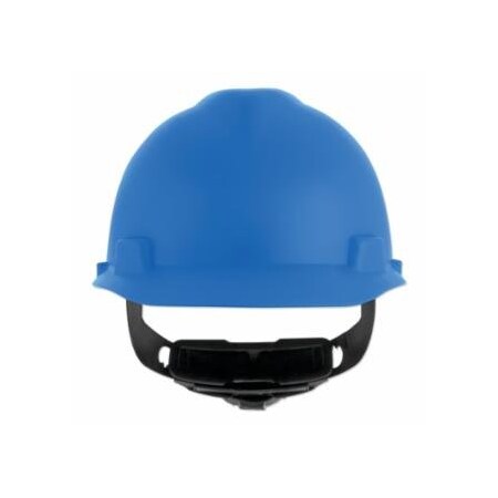 Msa Safety V-Gard Cap-Style Hard Hat with Fas-Trac III Suspension, Matte, Blue 454-10203082