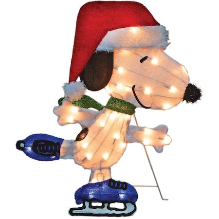 Peanuts 24'' LED 2D Skating Snoopy Holiday Yard Art 86214_L2D_LED