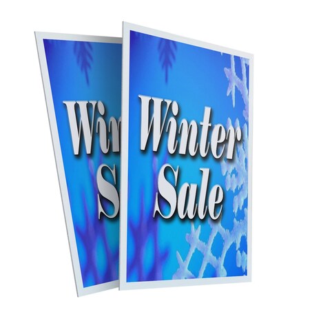 Signmission Winter Sale, Plastic Signs Only 24 Inch x 36 Inch, Corrugated Plastic, 2PK CSB-2436-2PACK-Winter Sale