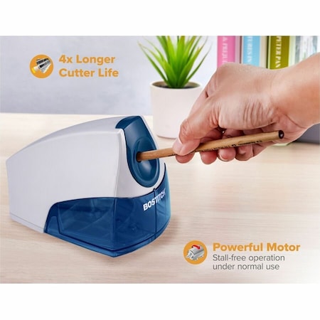 Bostitch Compact Pencil Sharpener, Electric, Blue BOSEPS4BLUE