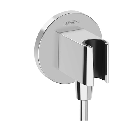 Hansgrohe FixFit S Wall Outlet with Handshower Holder in Chrome 26888001