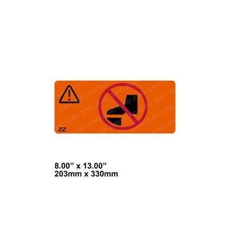 Skyjack REPLACEMENT DECAL, WARNING NO STEP 115543
