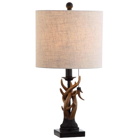 Jonathan Y Gaston 20.5" Resin Mini LED Table Lamp, Brown JYL1031A