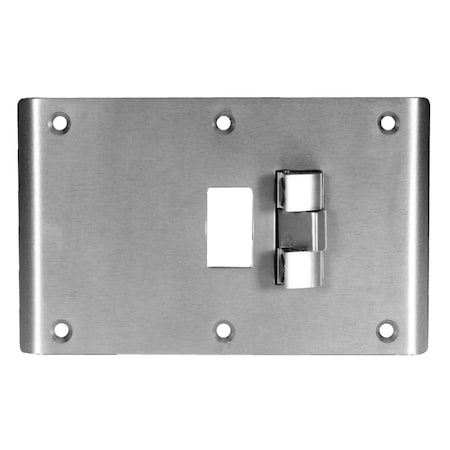Mckinney Combination Stop & Strike, 5-7/8in, Center Hung, Satin Chrome Finish CSS-9 5-7/8 CH 26D