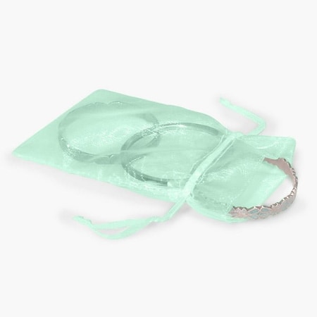 Nashville Wraps Cool Mint Green Organza Favor Bags, 4x6, 10PK B00147