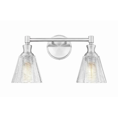 Z-Lite Auden Brushed Nickel 2 Light Vanity 7704-2V-BN
