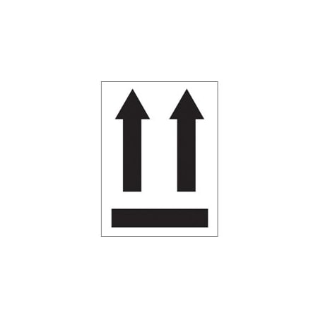 Bubblefast 3 x 4'' - two up arrows over black bar Labels BFDL1410