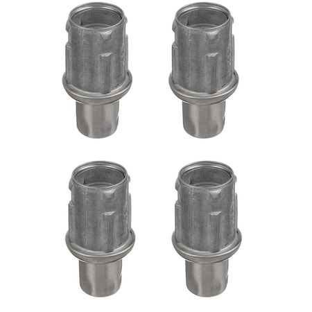 Amgood Stainless Steel Adjustable Bullet Feet for 1-5/8 in. O.D Tubing, 4PK MBF-4PK-Z