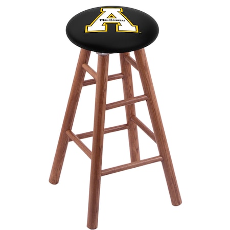 Holland Bar Stool Co Oak Bar Stool, Medium Finish, Appalachian State Seat RC30OSMed