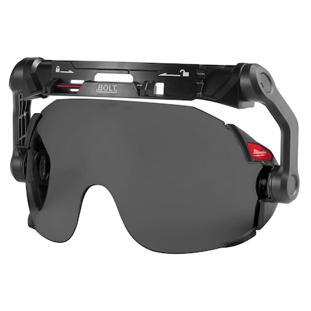 Milwaukee Tool BOLT Eye Visor - Tinted Dual Coat Lens (Compatible with Milwaukee Safety Helmets), 5 in Height 48-73-1416