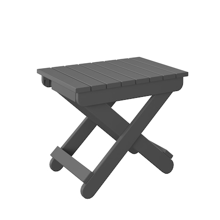 Polybird FOLDING END TABLE. CHARCOAL POLYBIRD P46