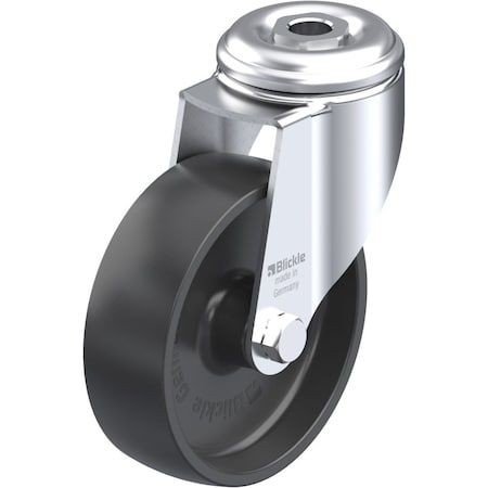 Blickle Kingpin Swivel Caster, Bk Nyln, 4", 265 lb. LKRA-POA 100G