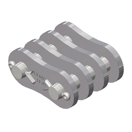 Senqcia Hi-Max Double Strand Cottd Connecting Link w/4 x 6 Lacing, BL1046 chain, 1.25P, .437 Pin BL1046HMCL