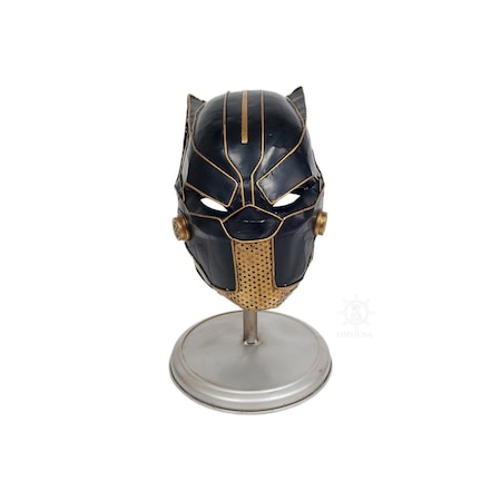 Homeroots Black Panther Helmet Sculpture 401155