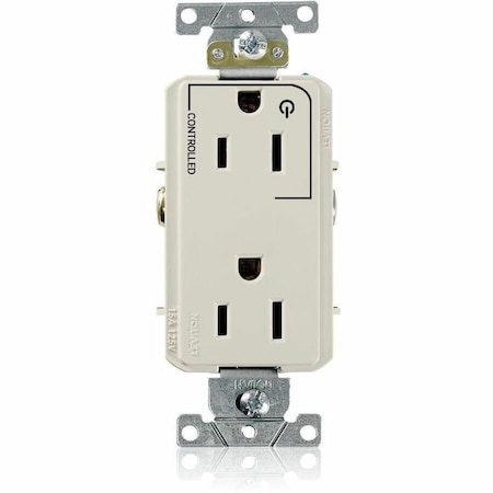 Leviton DPl Dup Rec 15A 125V 1MCtrl Self-Gr LAl 16252-1PT