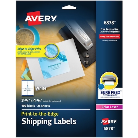 Avery Shipping Labels, PK100 06878