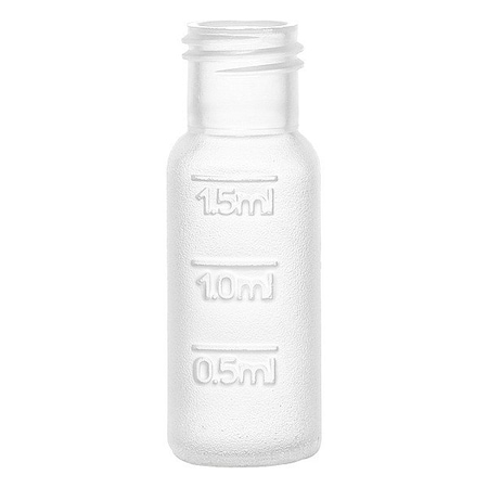 Zoro Select Plastic Vials, 32 mm H, Off-White, PK100 09-1300-1000