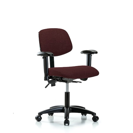 Blue Ridge Ergonomics Desk Chair Desk Chair, Fabric, Tilt AA Casters, Bur, Adjustable Arms, 19" to 24" Height, Fabric BR-FDHCH-RG-T1-A1-RC-F41