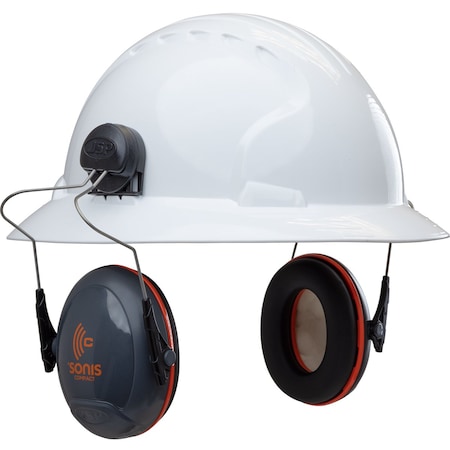 Jsp Full Brim Mounted Passive Ear Muff , NRR 24 262-AEB030-FB