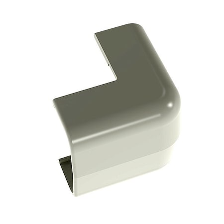 Panduit External Elbow Raceway, OCF Series, 1 Channel, 1-1/4 in W, 1/2 in H, 1-1/4 in L, White, 20 PK OCF5IW-E