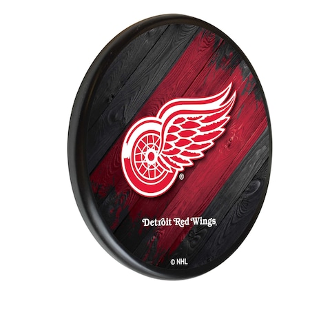 Holland Bar Stool Co Detroit Red Wings 13" Solid Wood Sign WSgnPBlkDetRed