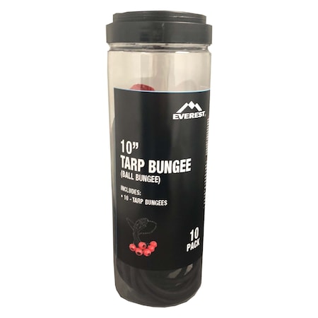 Everest 10 in Red Ball Bungee Cords, 10PK BB1010